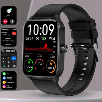 Fitness Smartwatch - Bluetooth Sports Tracker for Men & Women